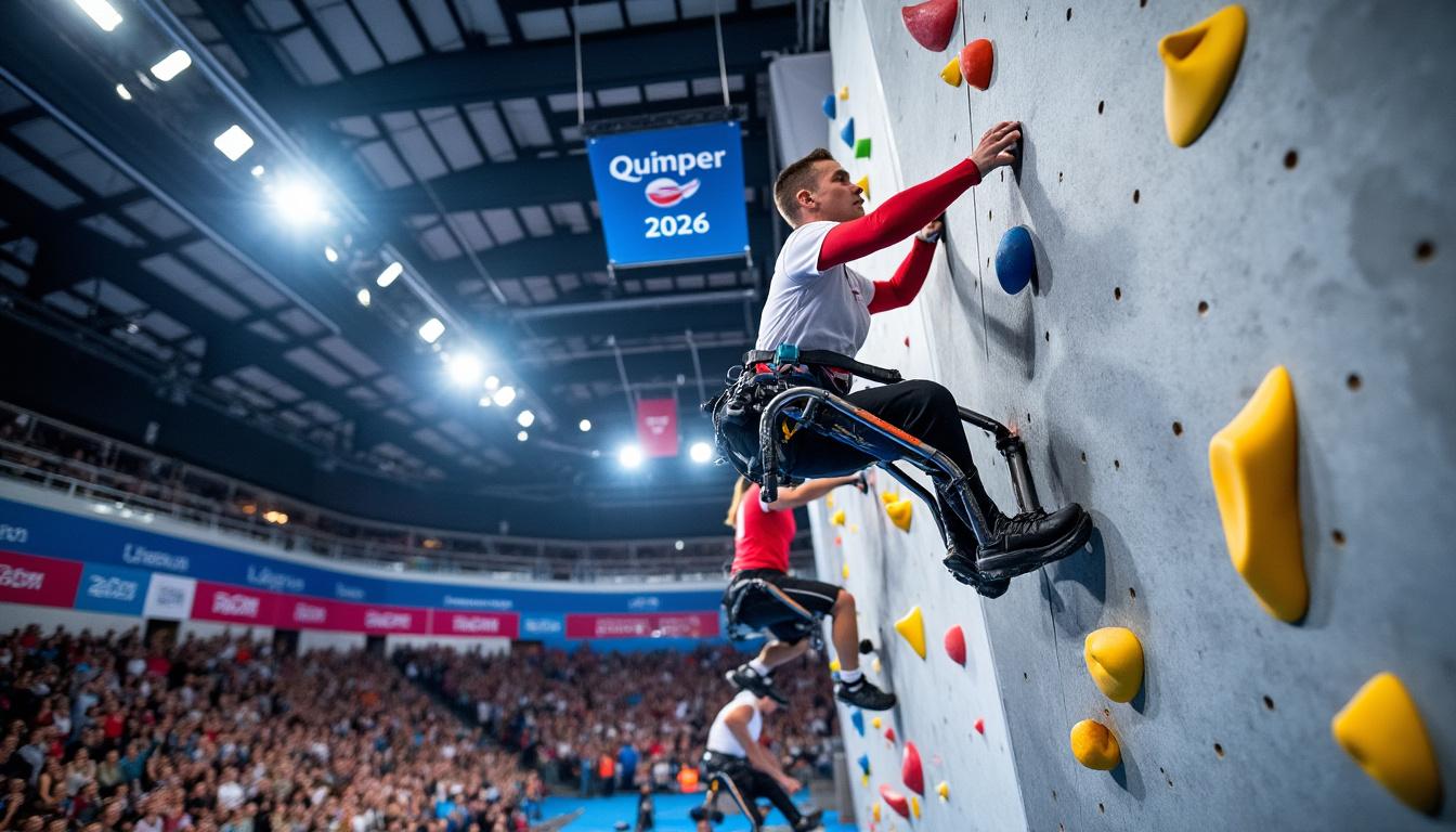 plongez au cœur du championnat de france de para escalade 2026 à quimper et découvrez les exploits des athlètes couronnés champions dans cette compétition exceptionnelle.