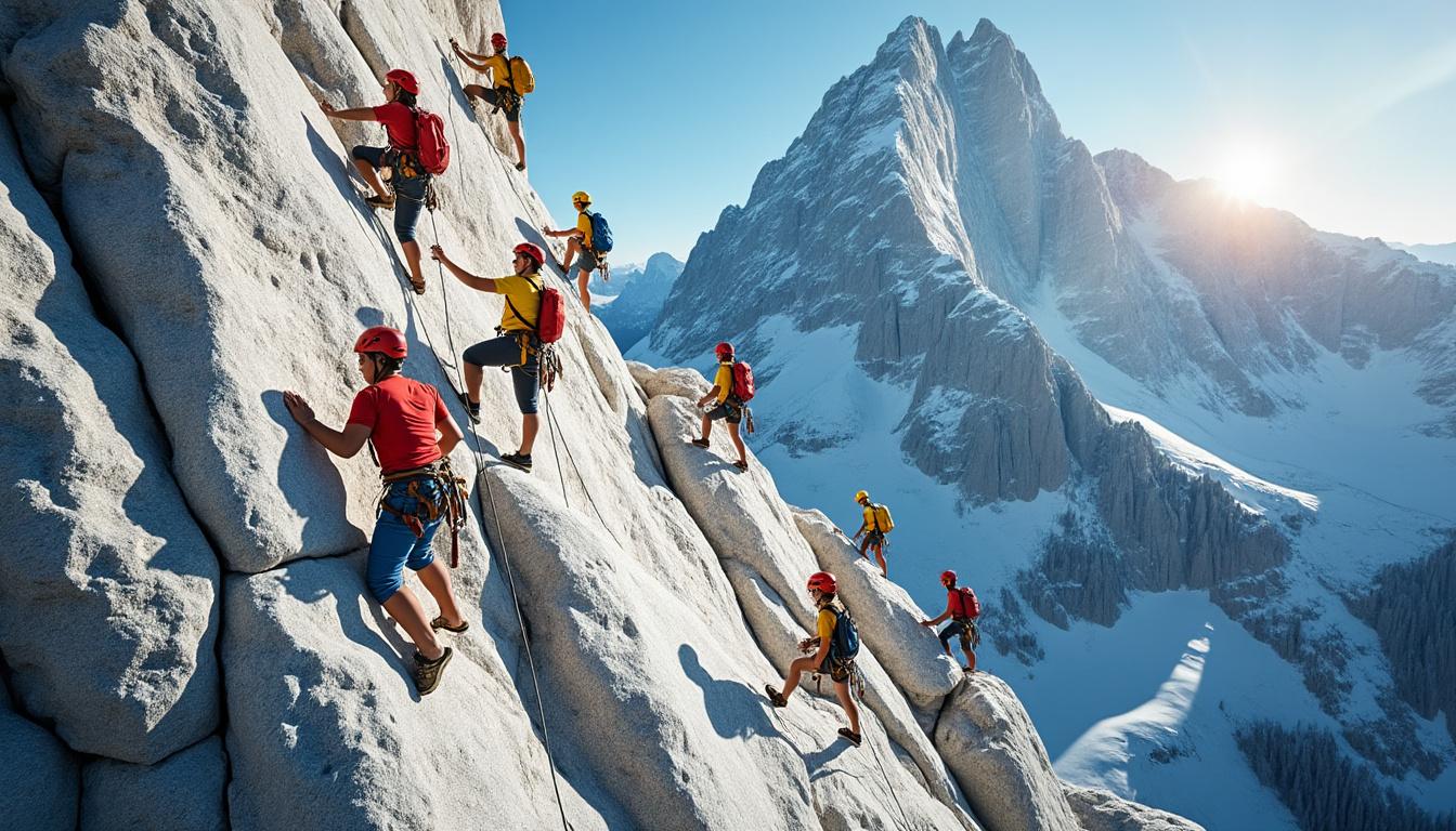 explorez les avantages d'un stage d'escalade adapté à tous les niveaux, pour progresser en sécurité, renforcer votre confiance et vivre une expérience sportive enrichissante.