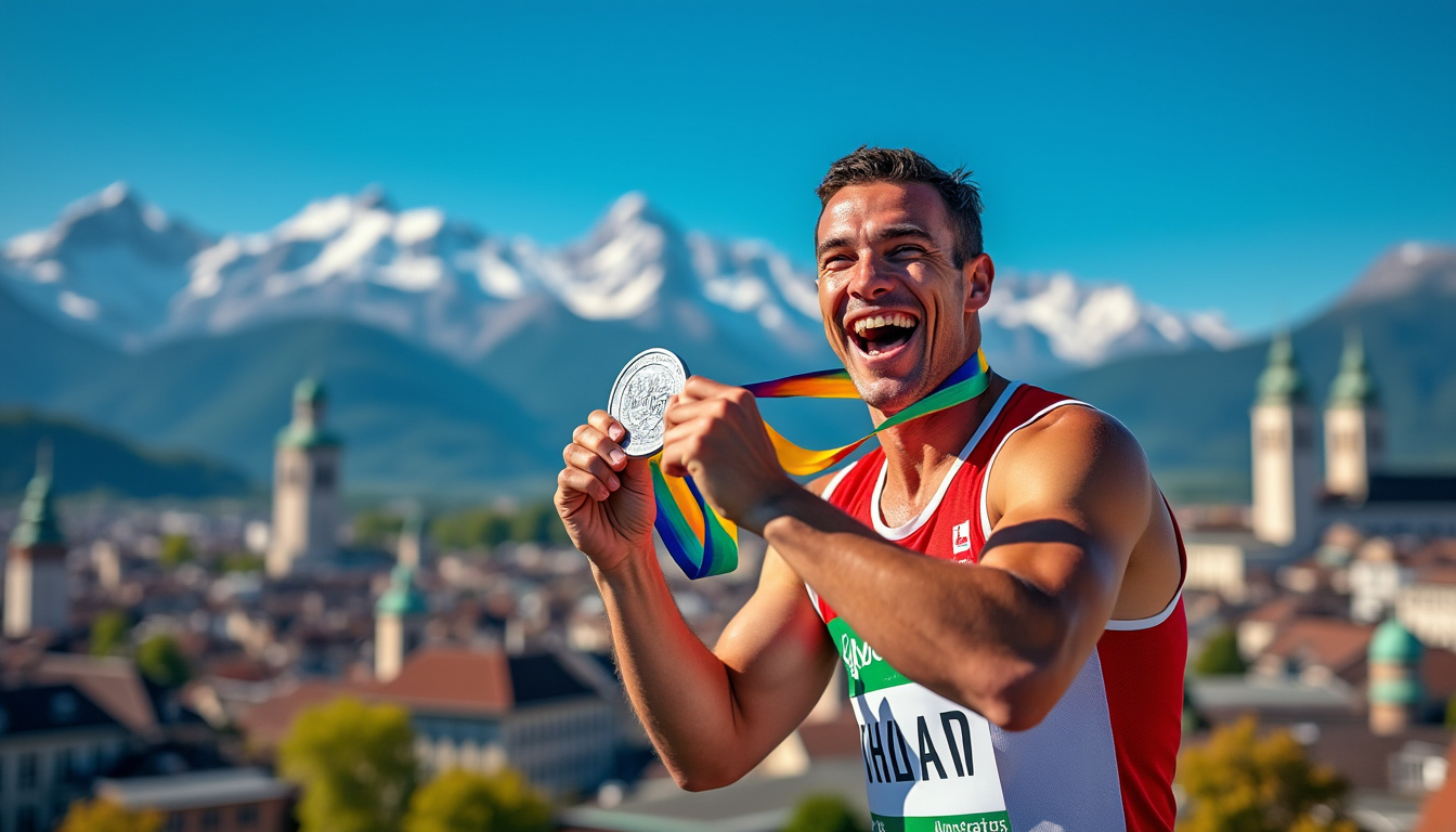 découvrez la performance impressionnante de mejdi schalck qui remporte la médaille d'argent à bern, en suisse, lors de cette compétition prestigieuse.