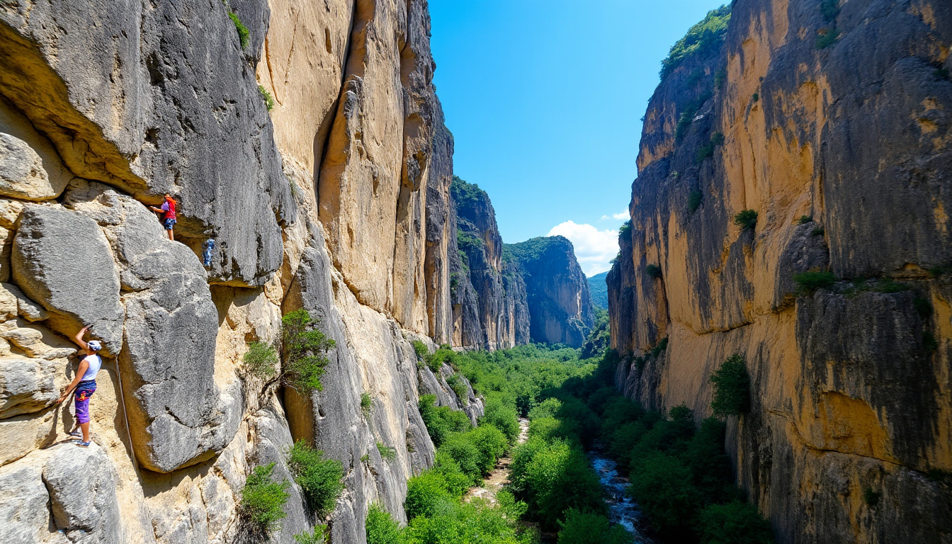 découvrez les meilleurs spots d'escalade dans les magnifiques gorges de la jonte, un paradis pour les passionnés d'escalade à la recherche d'aventure et de paysages exceptionnels.